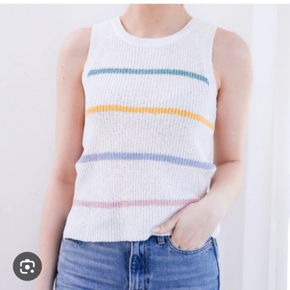Thread & Supply Tops - Thread & Supply Vineyard Sweater Tank Top Med